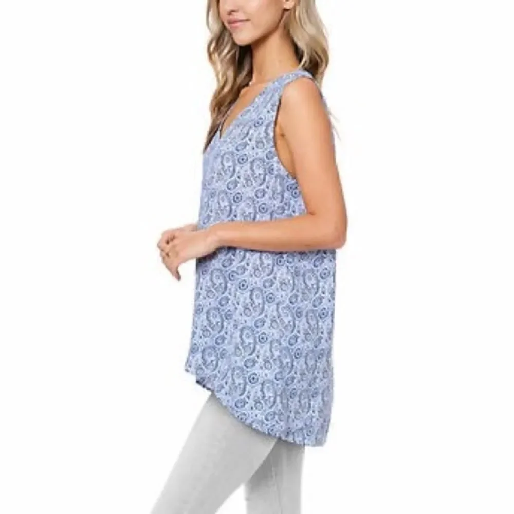 FEVER Ladies Versatile High-Low Sleeveless Tunic - Picture 2 of 5